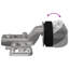 Vidaxl Hinge Silver Iron Accessory Hydraulic Component Soft Close Door Safety