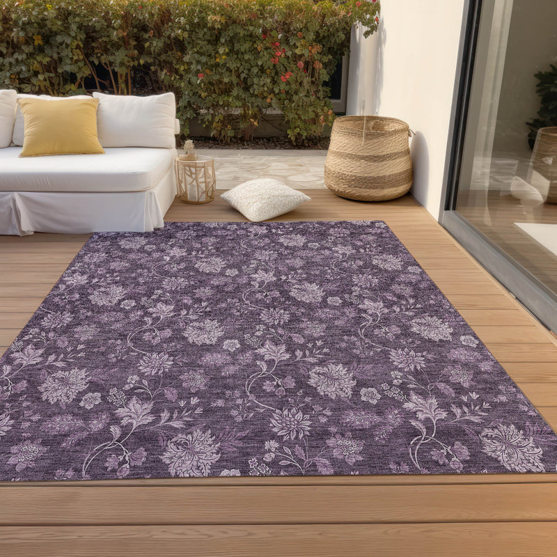 Tapis intérieur / extérieur Ayush, Rectangle 2 pi 6 po x 3 pi 10 po