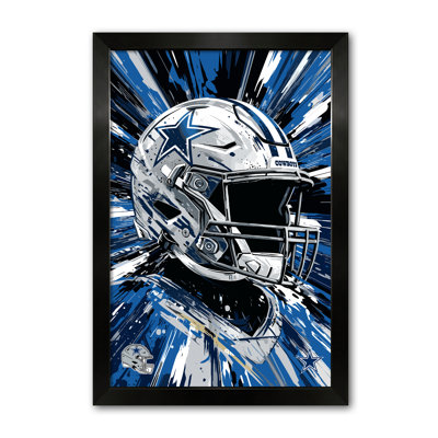 Casque Hyper des Cowboys de Dallas (NFL) - Impression encadrée 14" x 20"