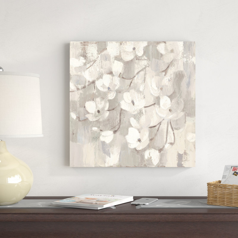 Magnolias au printemps I neutre, H 20 po x l 20 po x P 1,25 po