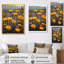 Marguerite jaune et gris dans le vent I - art mural marguerite-479727046-479727047