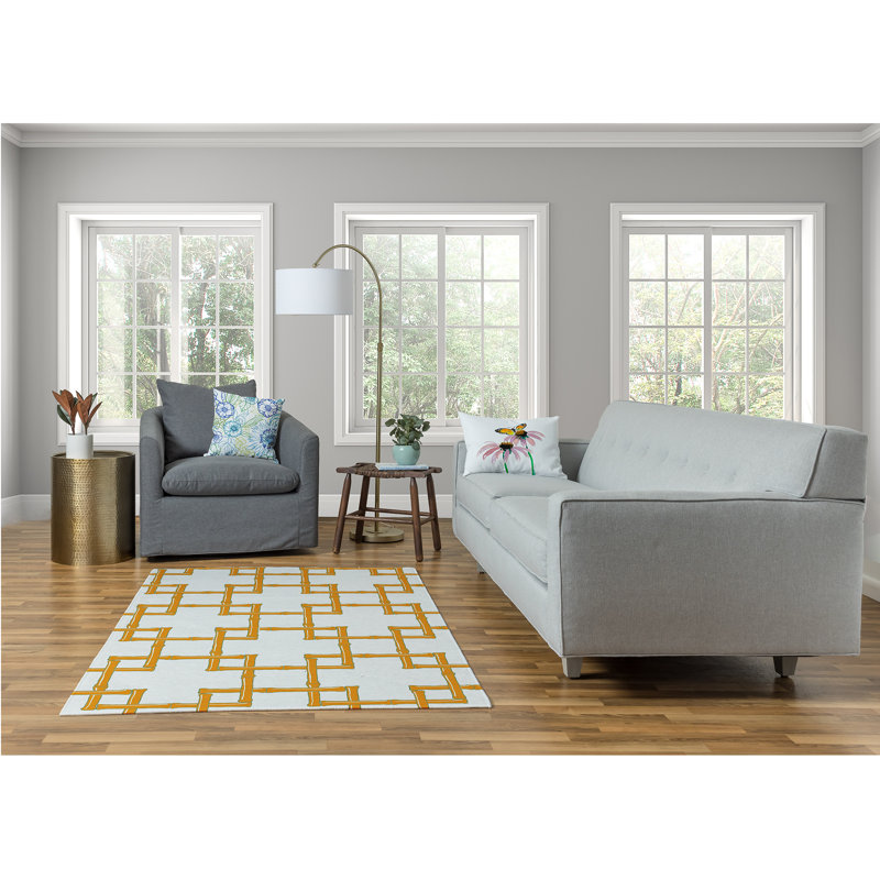 Nishi Chenille Geometric Indoor Rug, Rectangle 4' x 6'