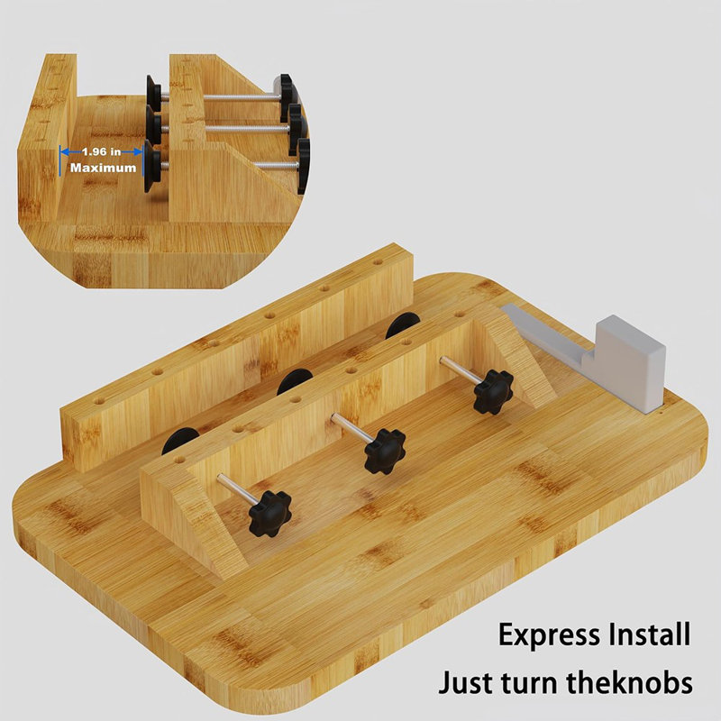 Bedside Shelf With USB Charging Port - Cup Holder, And AC Outlet...
