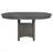 Oval Medium Grey Extension Leaf Dining Table