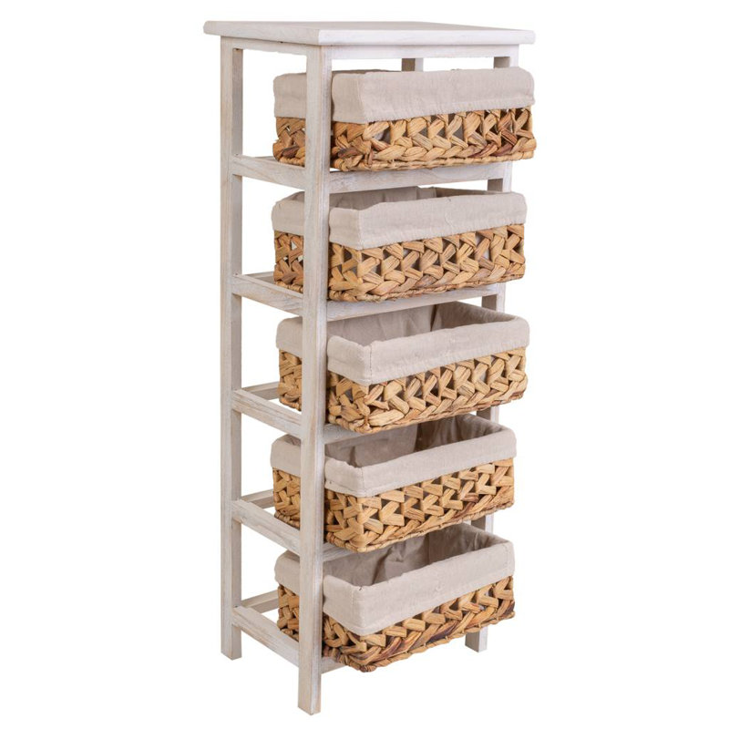 Burch Solid Wood 35cm W 5 - Drawer Chest of Drawers