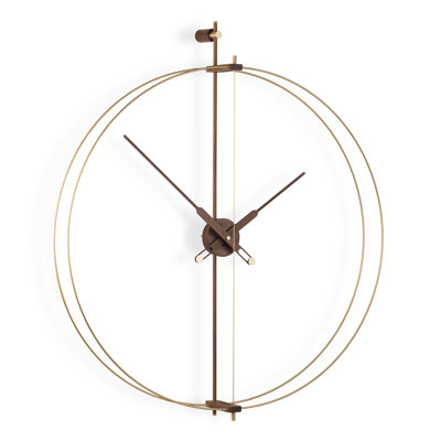 Barcelona Walnut Analog Wall Clock