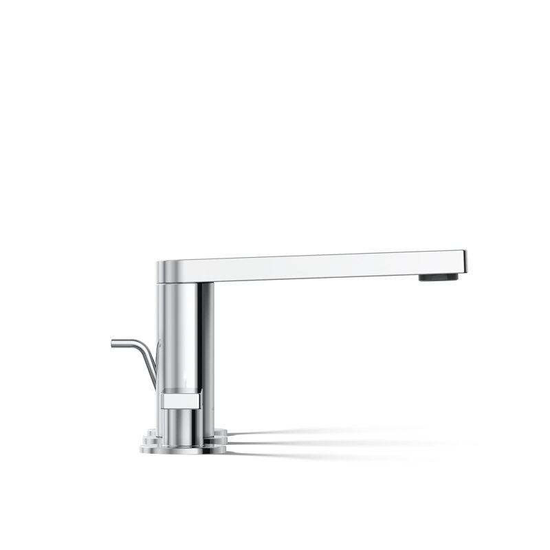 Composed Widespread Bathroom Faucet with Drain Assembly, Polished Chrome