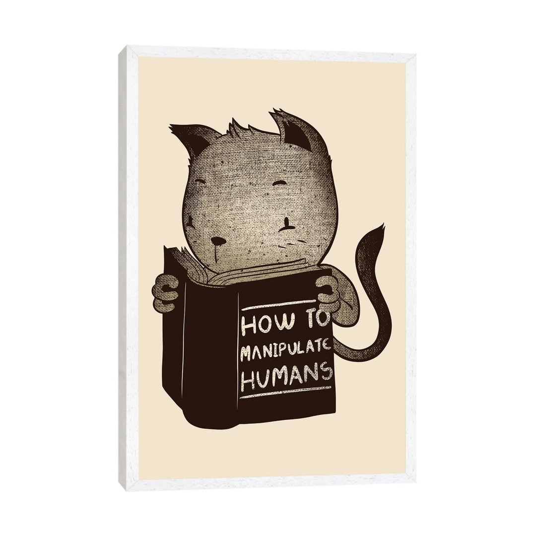 Cat How To Manipulate Humans von Tobias Fonseca - Gallery-Wrapped Canvas Giclée