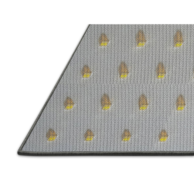 Tapis gris Power Loom, Rectangle 2 pi x 3 pi