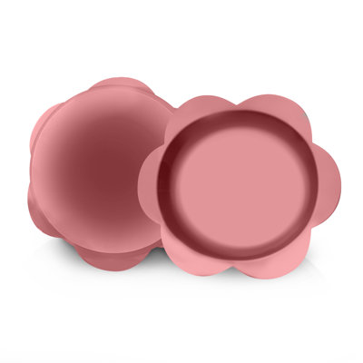 P.t. Supply Co. Small Flower-shaped Silicone Pet Bowl With Non-slip Suction Base
