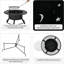 Azuzena Round Steel Wood Burning Fire Pit