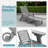 Outdoor HDPE Reclining Lounge Chaise With Wheels & Cup Holder-402390994