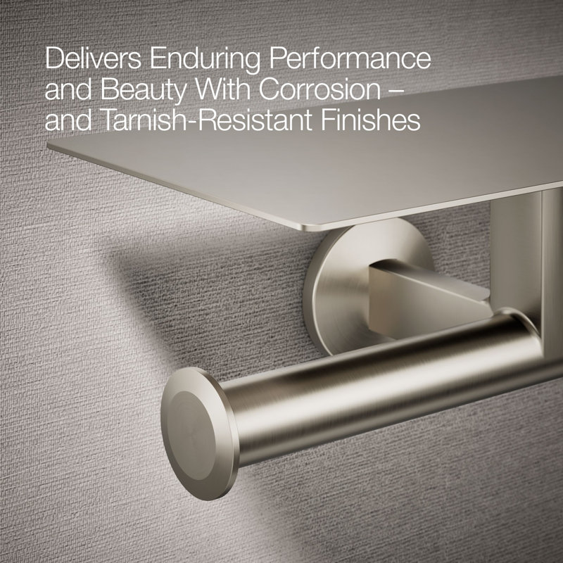 Components™ Covered Double Toilet Tissue Holder, Brushed Nickel