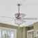 52" Waldon 5 - Blade Reversible Glam Crystal Ceiling Fan with Remote Control and Light Kit Included