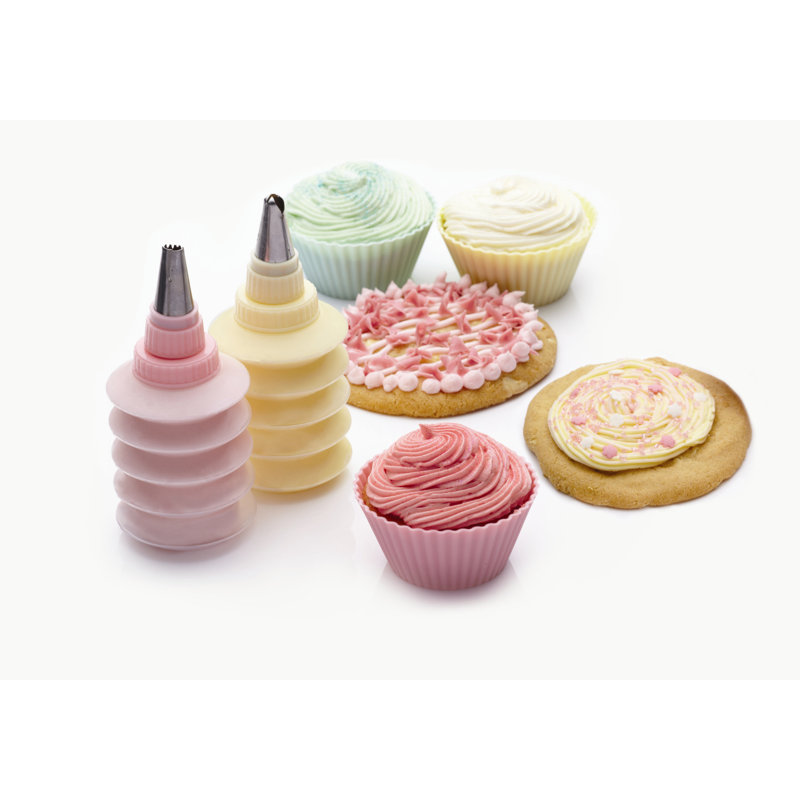 4 Piece Cookie and Cupcake Decorating Kit Set