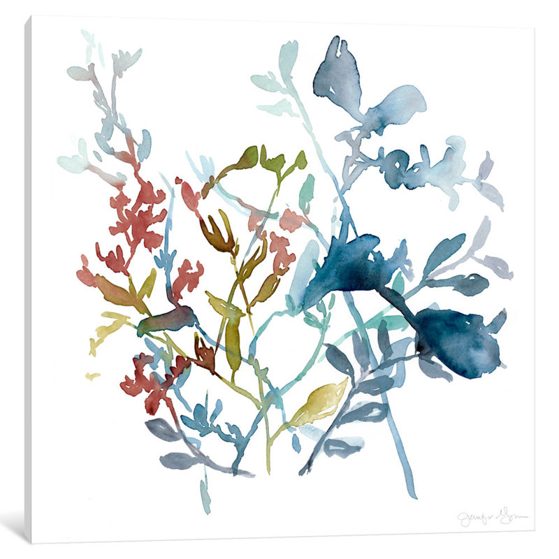«Bloom Array II» par Jennifer Goldberger, reproduction d'art sur toile, H 12 po x l 12 po x P 1,5 po