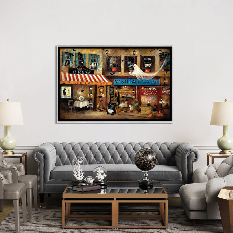 Mystical Magic Shop, 40" H x 60" W x 1.5" D, Silver Framed, No Matte