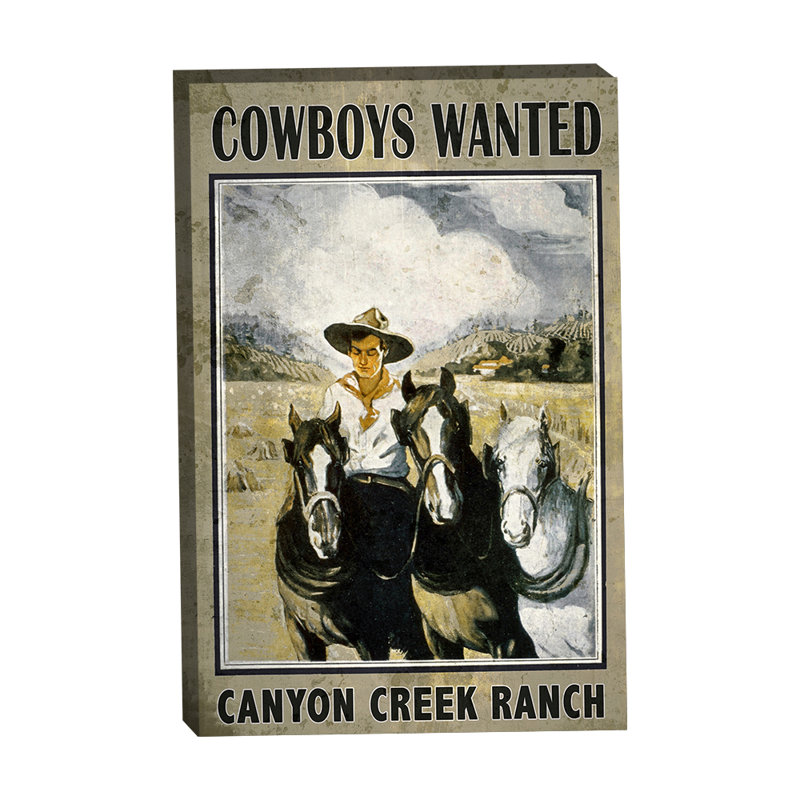 Cowboys recherchés 24 x 36