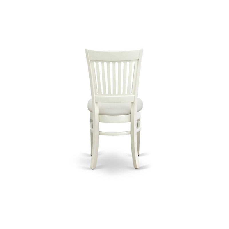 9 Piece Dining Set Includes an Oval Dining Room Table with Butterfly Leaf and 8 Linen Fabric Kitchen Chairs, Linen White