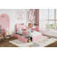 Platform Bed Frame,Kids Bed Frame with Storage Headboard, 2 Rolling Drawers, Noise Free Bedframe, No Box Spring Needed-121063030-121063023