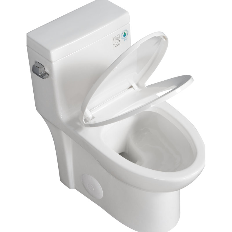 Couvercle de réservoir de toilette de salle de bain élégant - plastique blanc