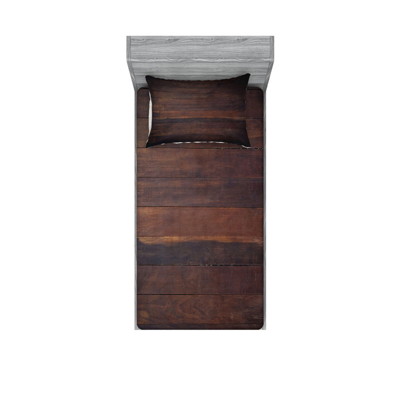 Drap-housse et coussin décoratif Ambesonne, Ensemble de draps-housses pour lit simple + 2 taie
