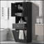 Armoire de salle de bain polyvalente avec panier à linge et nombreuses options de rangement pour une organisation améliorée-298646547