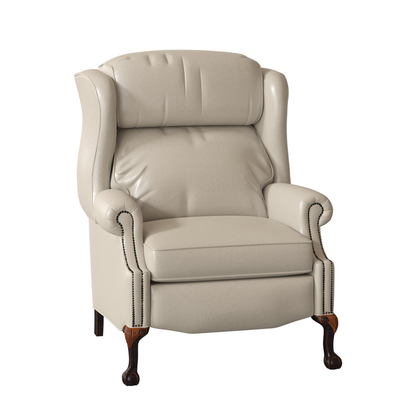 Fauteuil inclinable en cuir Maxwell, Cuir véritable cerise corinthienne, Plantation, Manuel