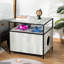 Enceinte de litière pour chat gris - Gardez votre maison propre et heureuse avec le rangement caché de la salle de bain en gris. Espace. Store Mag magazines Plants