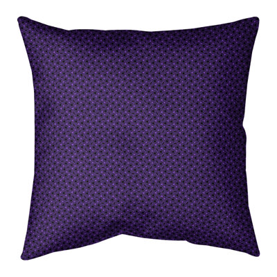 Coussin décoratif intérieur / extérieur à motif de treillis hexagonal Katelyn Elizabeth