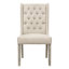 Diana 2-Toned Oatmeal Linen And Jute Dining Chair