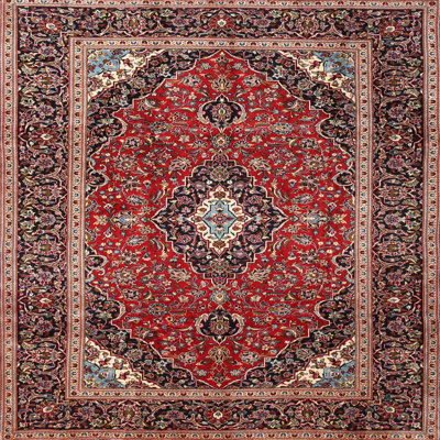 Tapis traditionnel rouge / beige Diahna