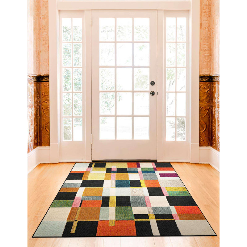 Bungalow Rose Tamaris Caimin Indoor/Outdoor Area Rug, Rectangle 5'3" x 8'