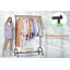 Michalle 43'' Metal Rolling Clothing Rack