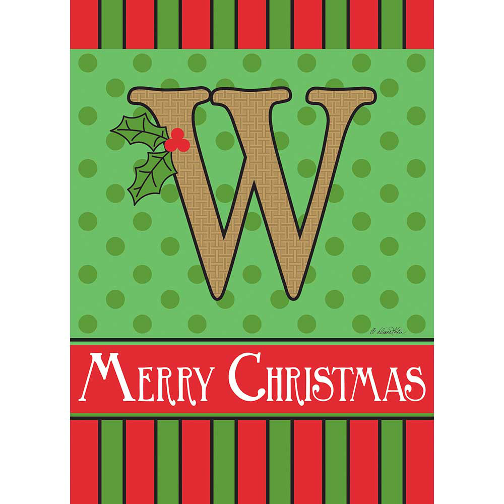 Carolena 2-Sided Burlap 18 x 13 in. Garden Flag The Holiday Aisle® Monogram 