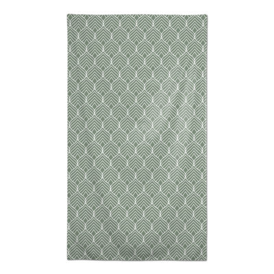 Geo Leaf Pattern Pink 3 Tablecloth