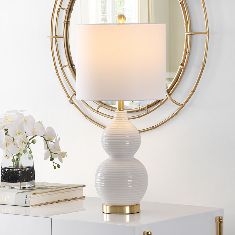 Lampe standard ivoire 24,5 po Odette