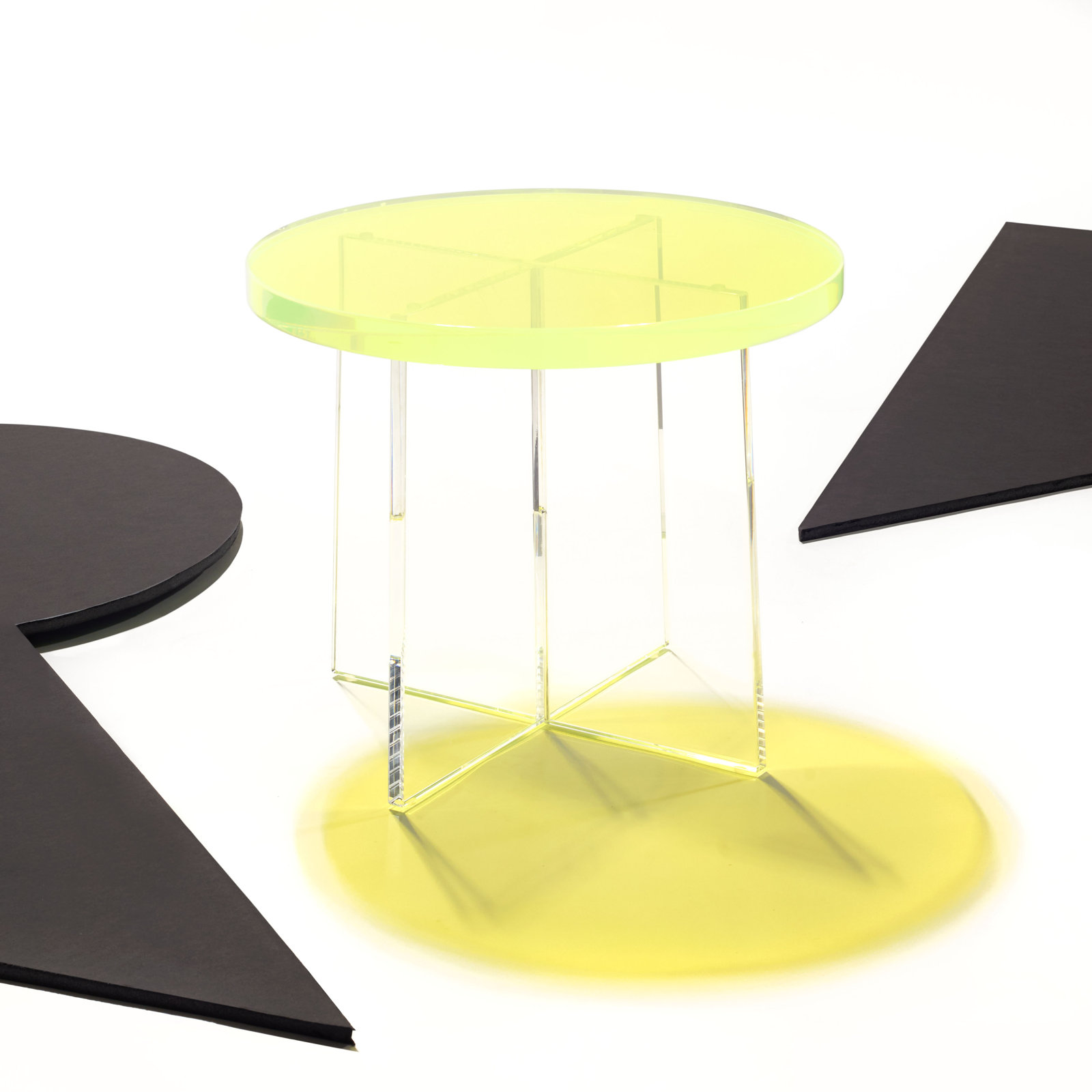 Edwards End Table, Neon Yellow