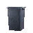 Fixturedisplays® 26 Gallon Square Grey Trash Can Garbage Waste Bin Container Heavy Duty Receptacle 18.6X18.5X25.8"