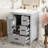24" Bathroom Vanity With Ceramic Sink, Soft-Close Door-1190297852