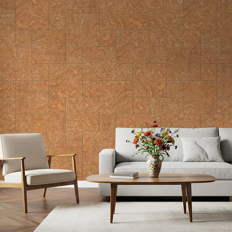 Square Edge Walnut Finished Veneer MDF Boards, 24'' H x 12'' W