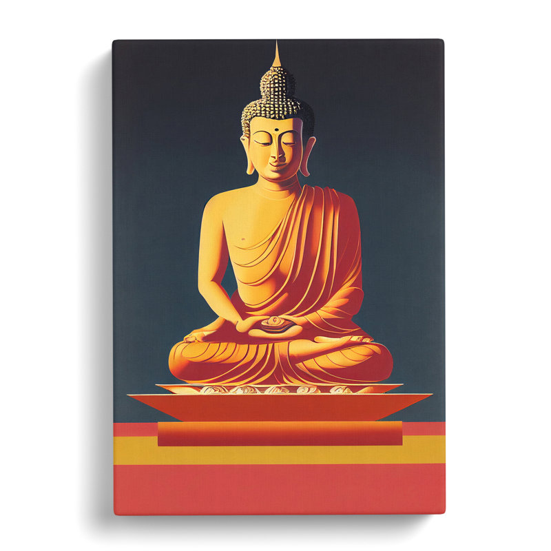 Splendorous Buddha - Wrapped Canvas, 60cm H x 40cm W x 3cm D
