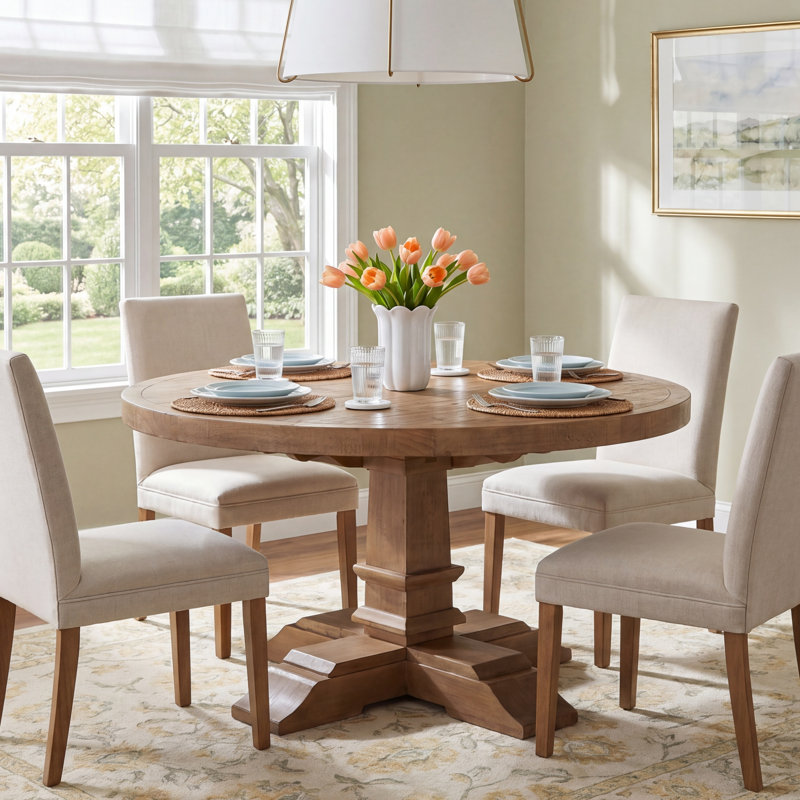 Vienna 55" Reclaimed Pine Round Dining Table