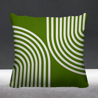 Kumba  Minimalist Rainbow Indoor/Outdoor Throw Pillow
