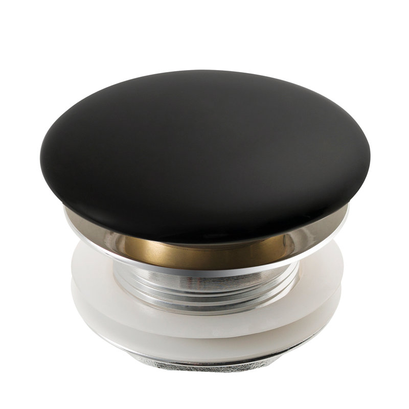 Viva Pop-Up Bathroom Sink Drain, Black
