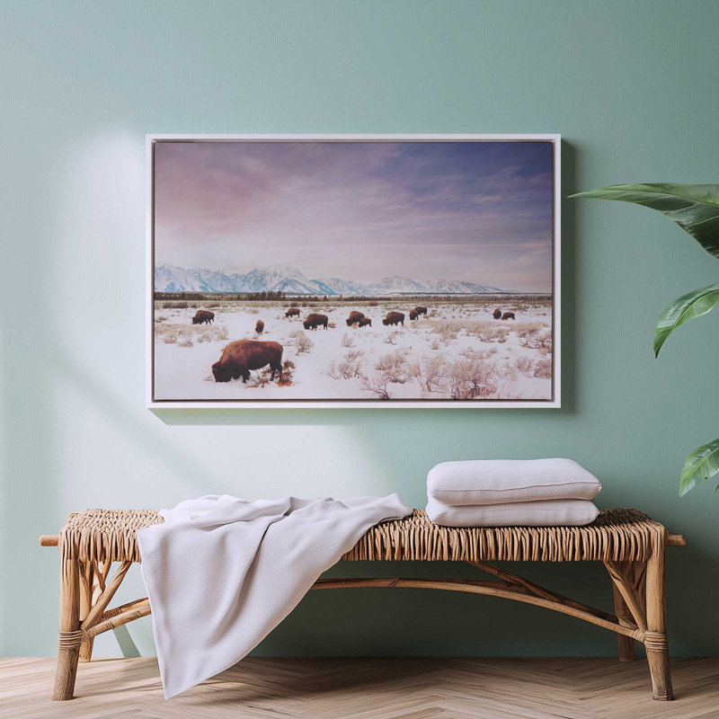 Winter Plains Bis, Érable américain, H 24,75 po x l 36,75 po, Cadre flottant