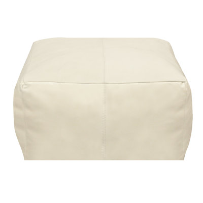 Leather Pouf