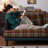 Retro Fabric Washable Straight Sofa