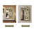 Modern Retractable Pegboard Dressing Mirror with Concealment Feature-110958489