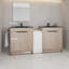 Freestanding Bathroom Cabinet (72 Inches), With Black Ceramic Sink And Storage Cabinet, Supported By Soft-close Doors, Fits Large-space Bathrooms